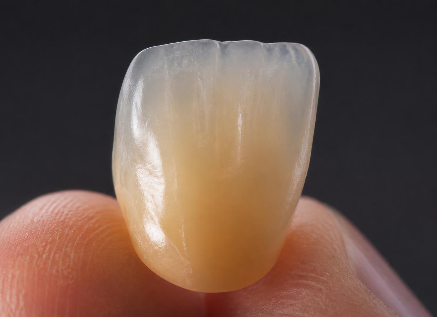 Corona anterior de disilicato de litio con translucidez incisal